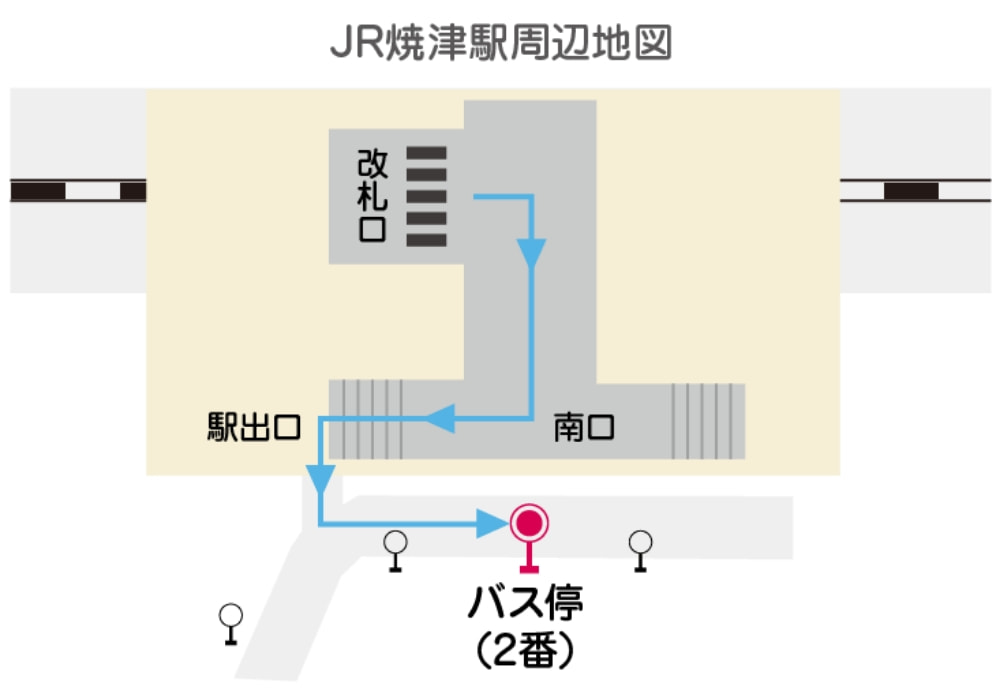 JR焼津駅周辺地図