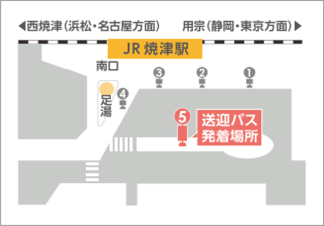 焼津駅南口マップ