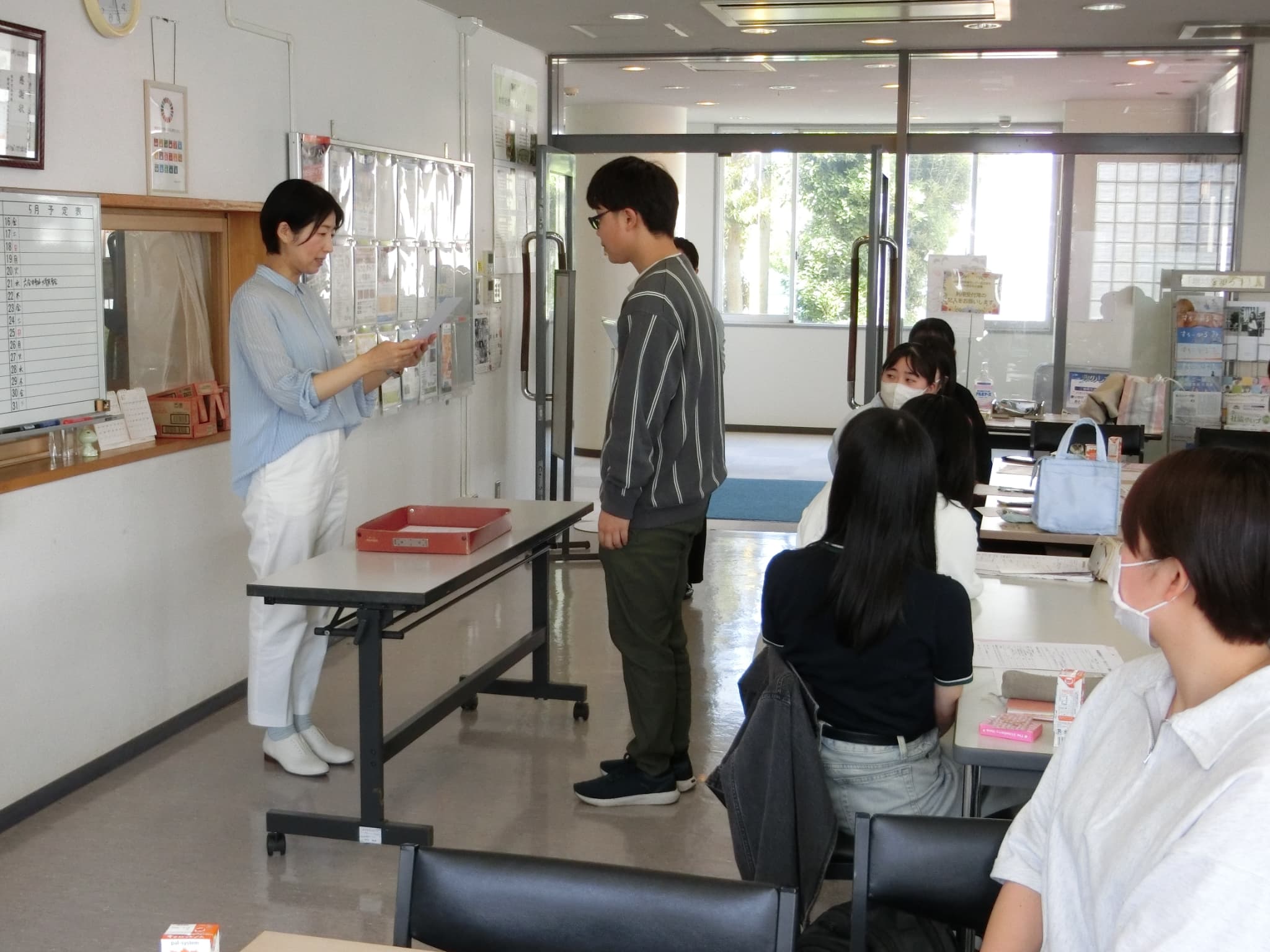 学生スタッフ委嘱式の様子