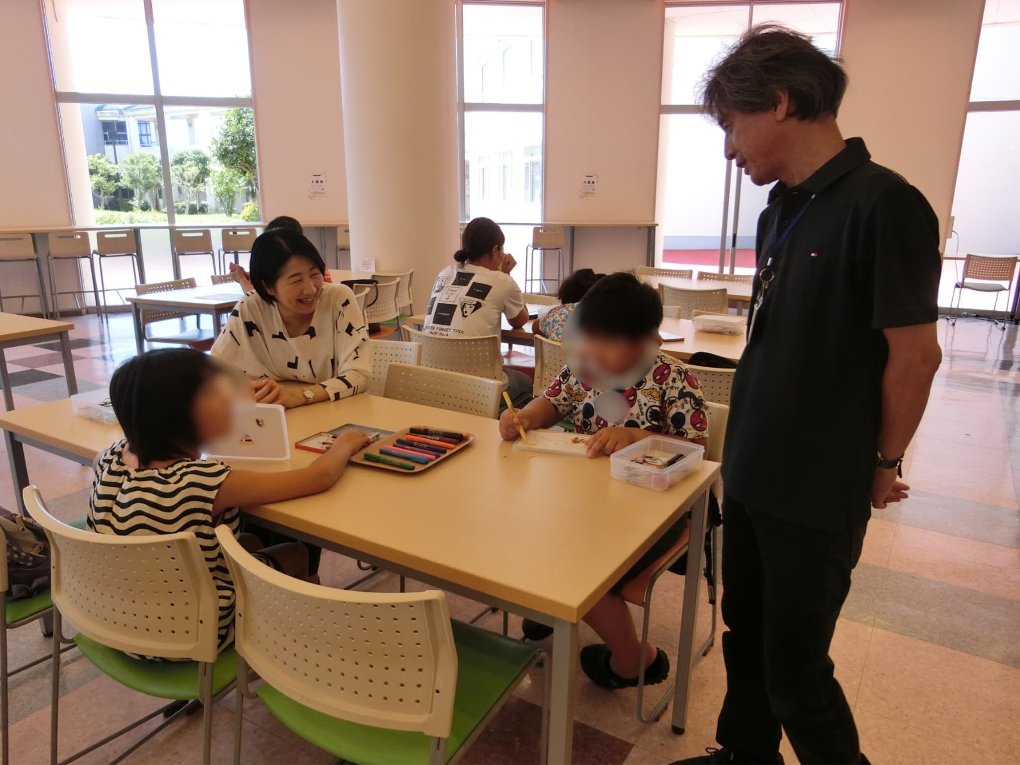 もぐらたたき風ゲームを作成している様子
